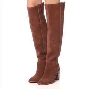 Madewell Jimi Suede Over the Knee Boots